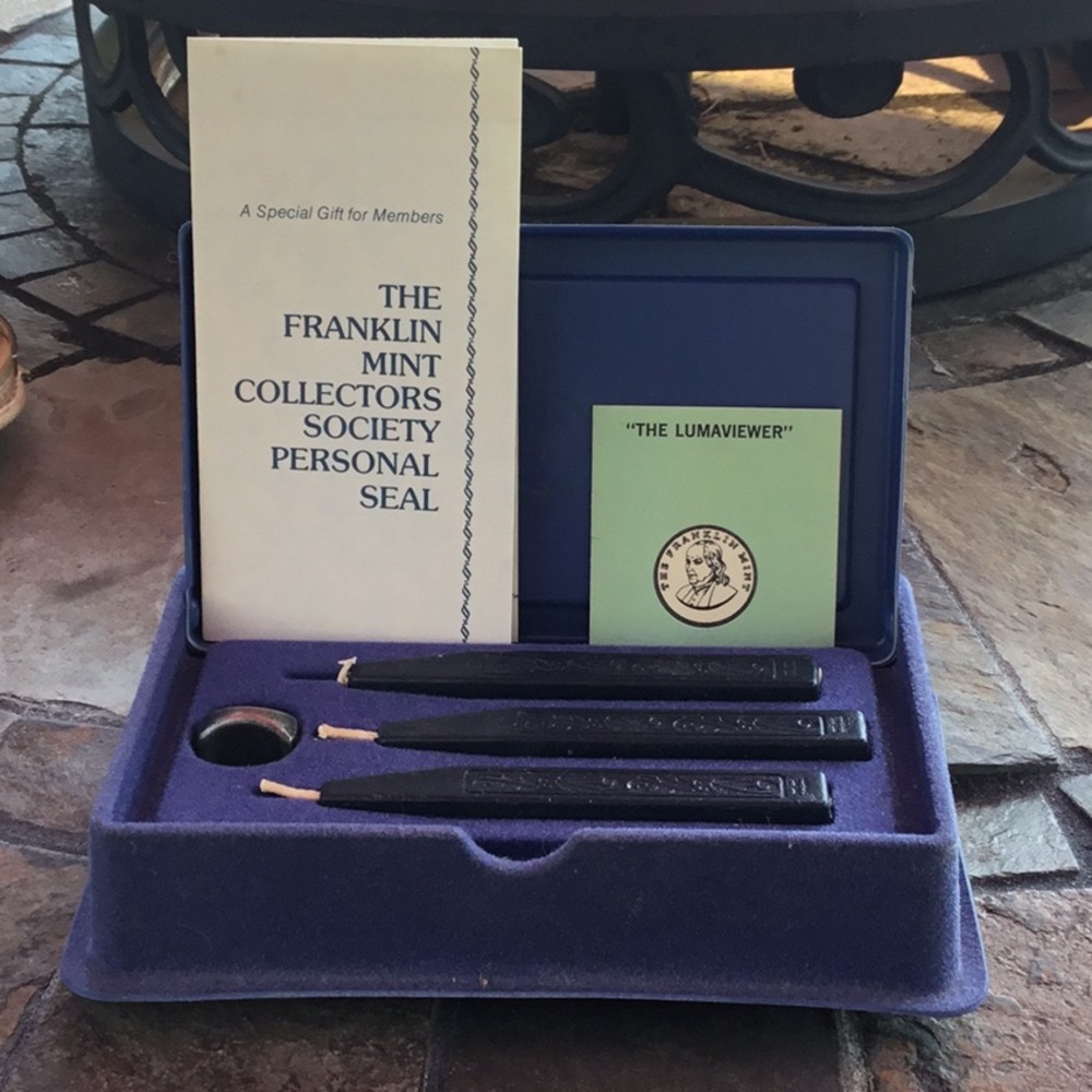 Franklin Mint Collectors Society Personal Seal Set - New